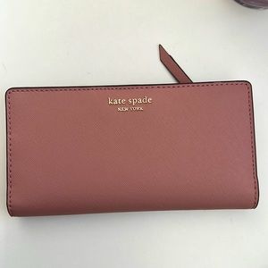 Slim Bifold Wallet Kate Spade Peony Wallet Kate Spade Bags Nwot